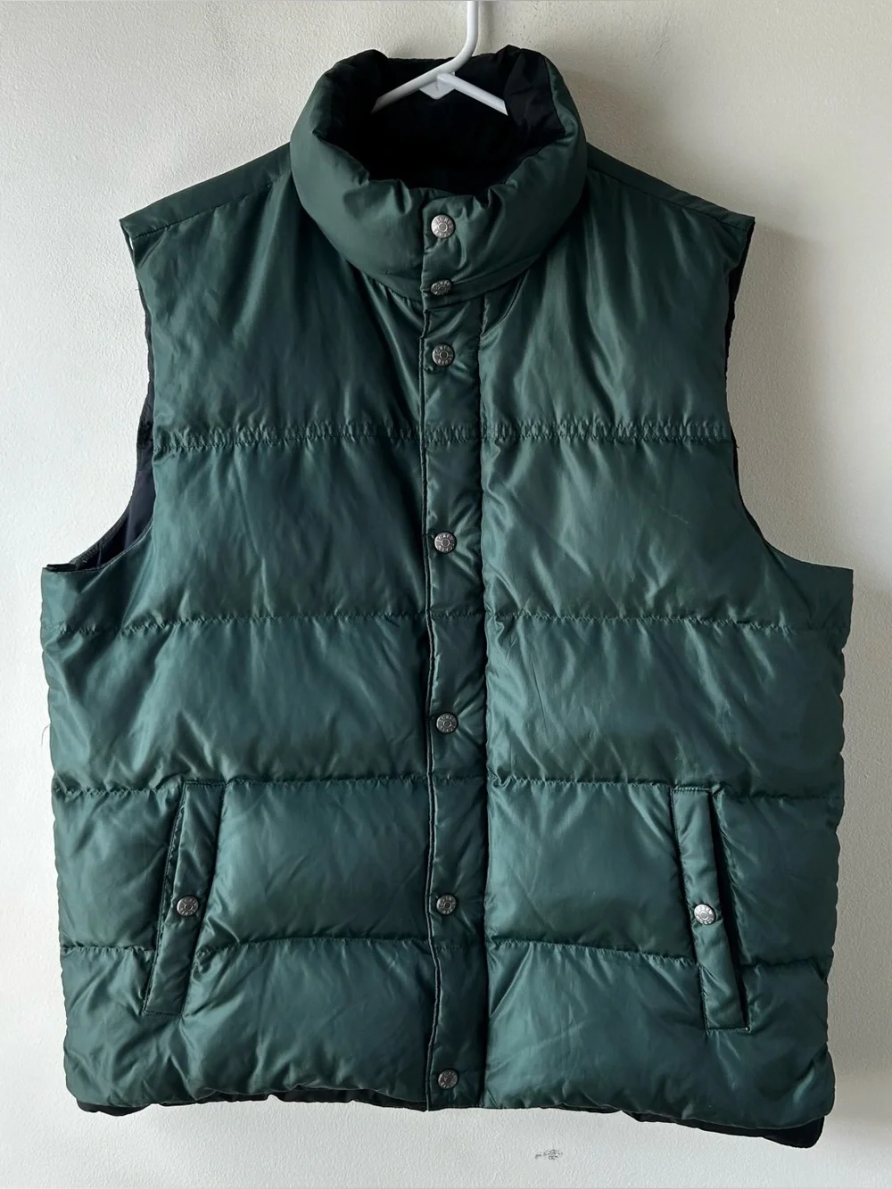 Vintage J. Crew JCPL201 Down Puffer Vest Forest Green Medium
